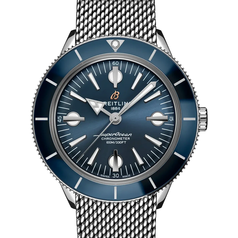 Breitling Superocean Heritage '57, 42 mm, stainless steel, blue dial