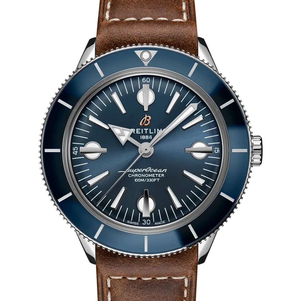 Breitling Superocean Heritage '57, 42 mm, stainless steel, blue dial