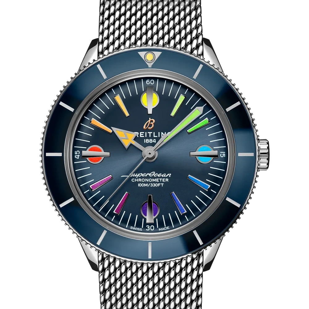 Breitling Superocean Heritage '57 Special Edition II, 42 mm, stainless steel, blue dial