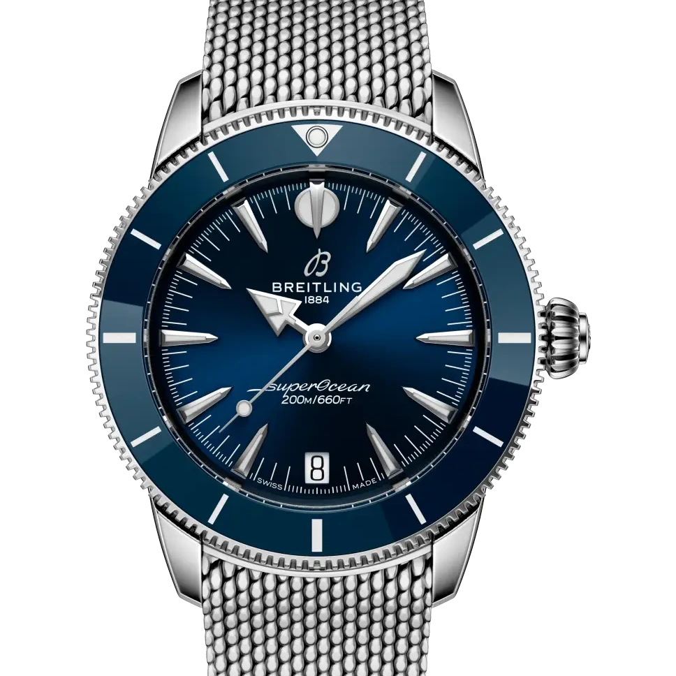 Breitling Superocean Heritage Automatic 36, 36 mm, stainless steel, blue dial