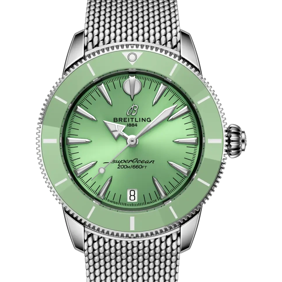 Breitling Superocean Heritage Automatic 36, 36 mm, stainless steel, green dial