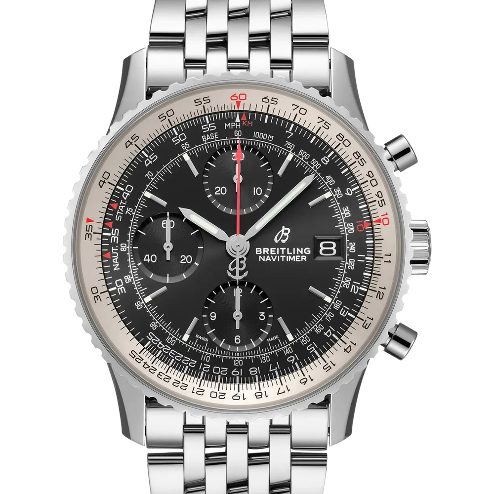 Breitling Navitimer Chronograph 41, 41 mm, stainless steel, black dial