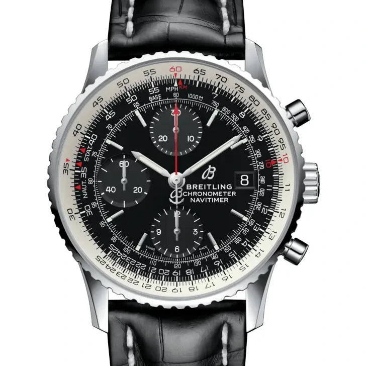 Breitling Navitimer Chronograph 41, 41 mm, stainless steel, black dial