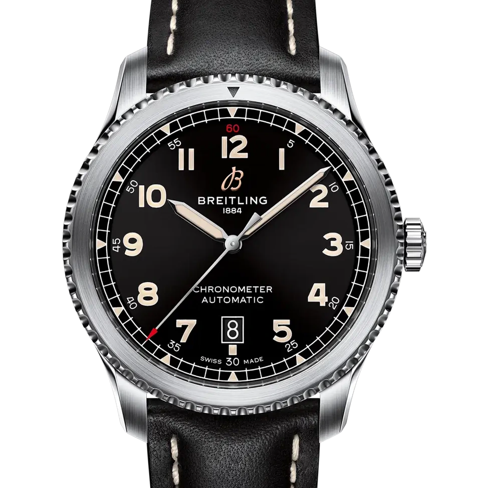 Breitling Aviator 8 Automatic 41, 41 mm, stainless steel, black dial