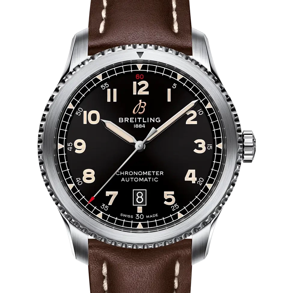 Breitling Aviator 8 Automatic 41, 41 mm, stainless steel, black dial