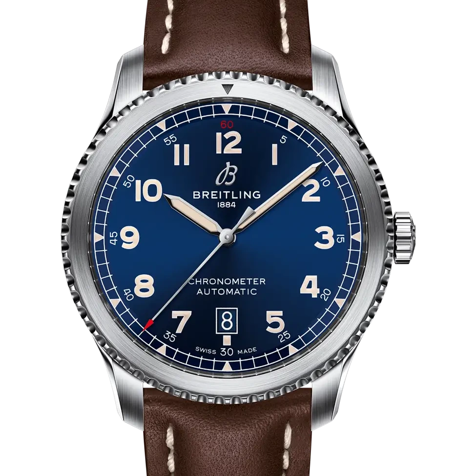 Breitling Aviator 8 Automatic 41, 41 mm, stainless steel, blue dial