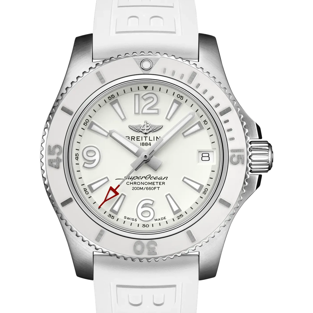 Breitling Superocean Automatic 36, 36 mm, stainless steel, white dial