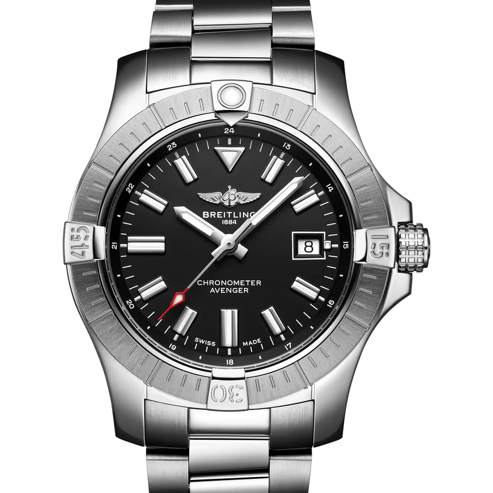 Breitling Avenger Automatic 43, 43 mm, stainless steel, black dial