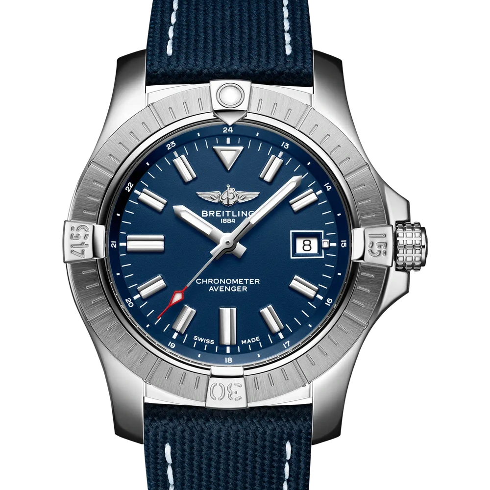 Breitling Avenger Automatic 43, 43 mm, stainless steel, blue dial