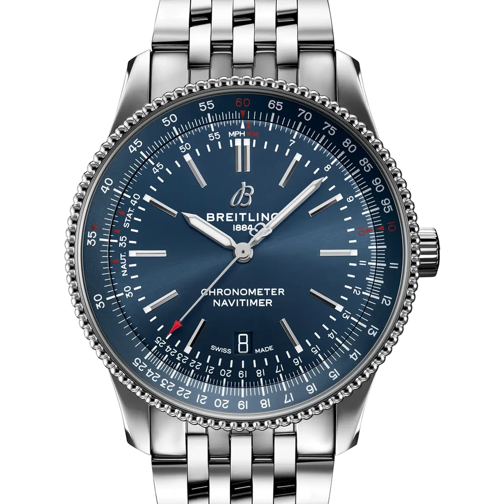 Breitling Navitimer Automatic 41, 41 mm, stainless steel, blue dial