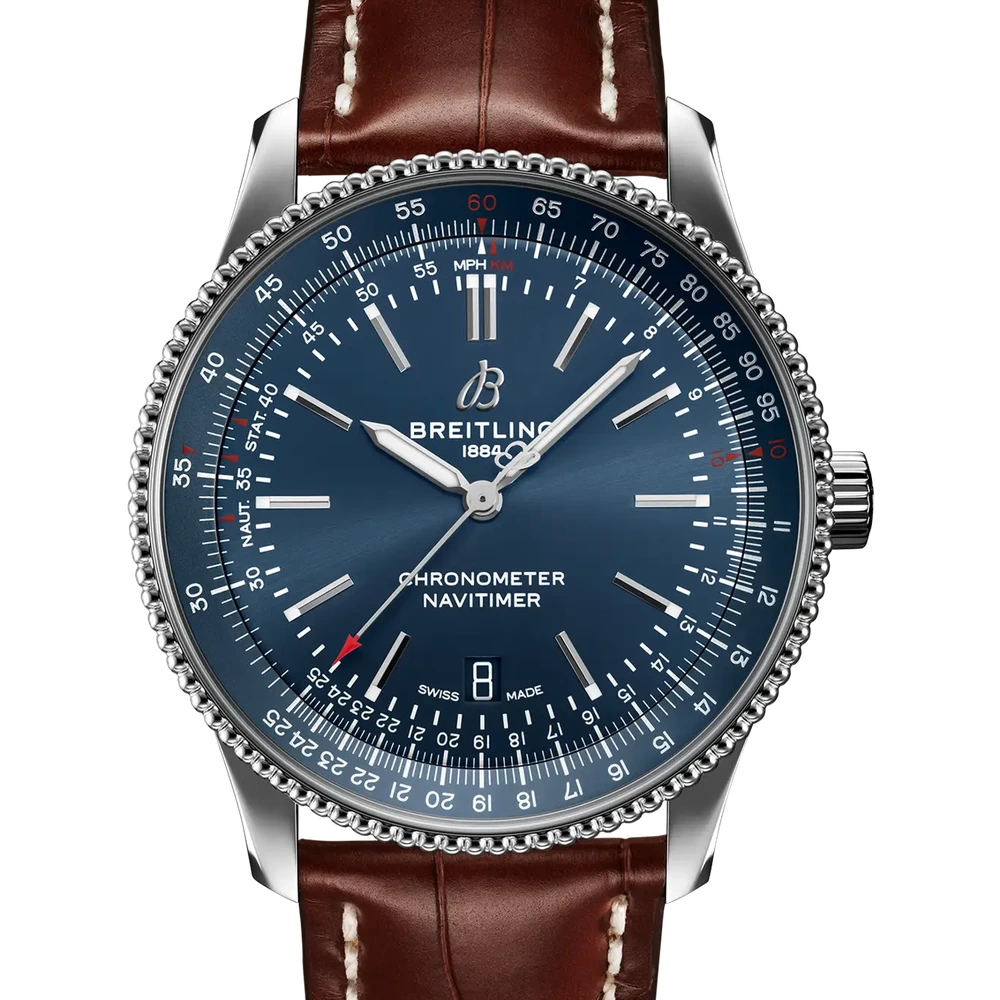 Breitling Navitimer Automatic 41, 41 mm, stainless steel, blue dial