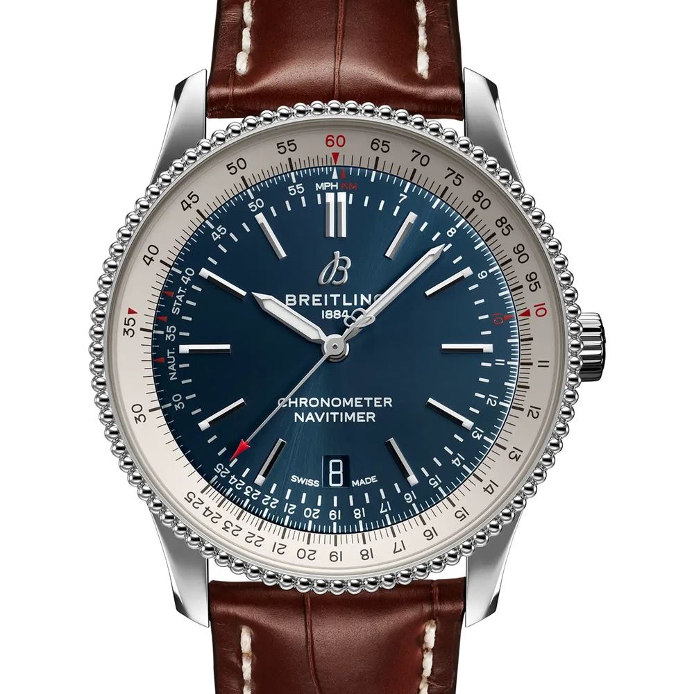 Breitling Navitimer Automatic 41, 41 mm, stainless steel, blue dial
