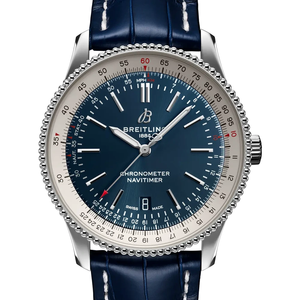 Breitling Navitimer Automatic 41, 41 mm, stainless steel, blue dial