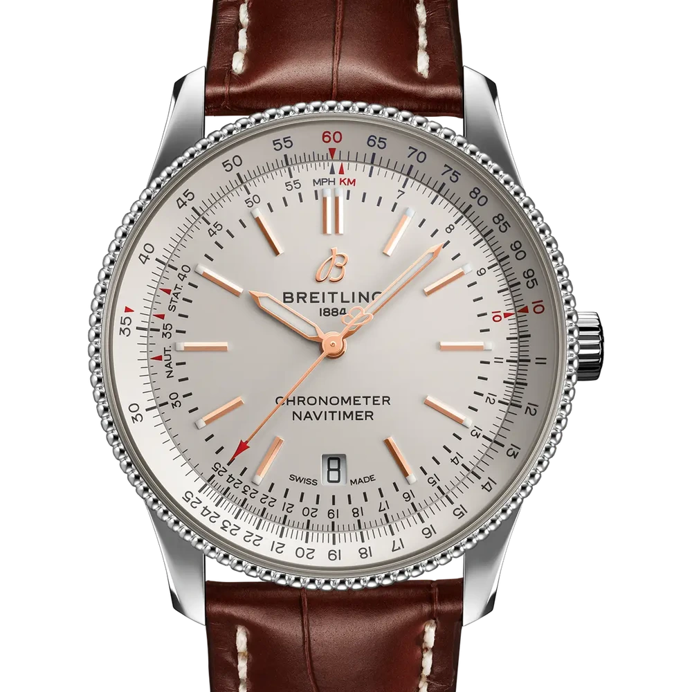 Breitling Navitimer Automatic 41, 41 mm, stainless steel, cream dial