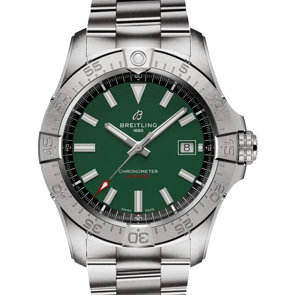 Breitling Avenger Automatic 42, 42 mm, stainless steel, green dial