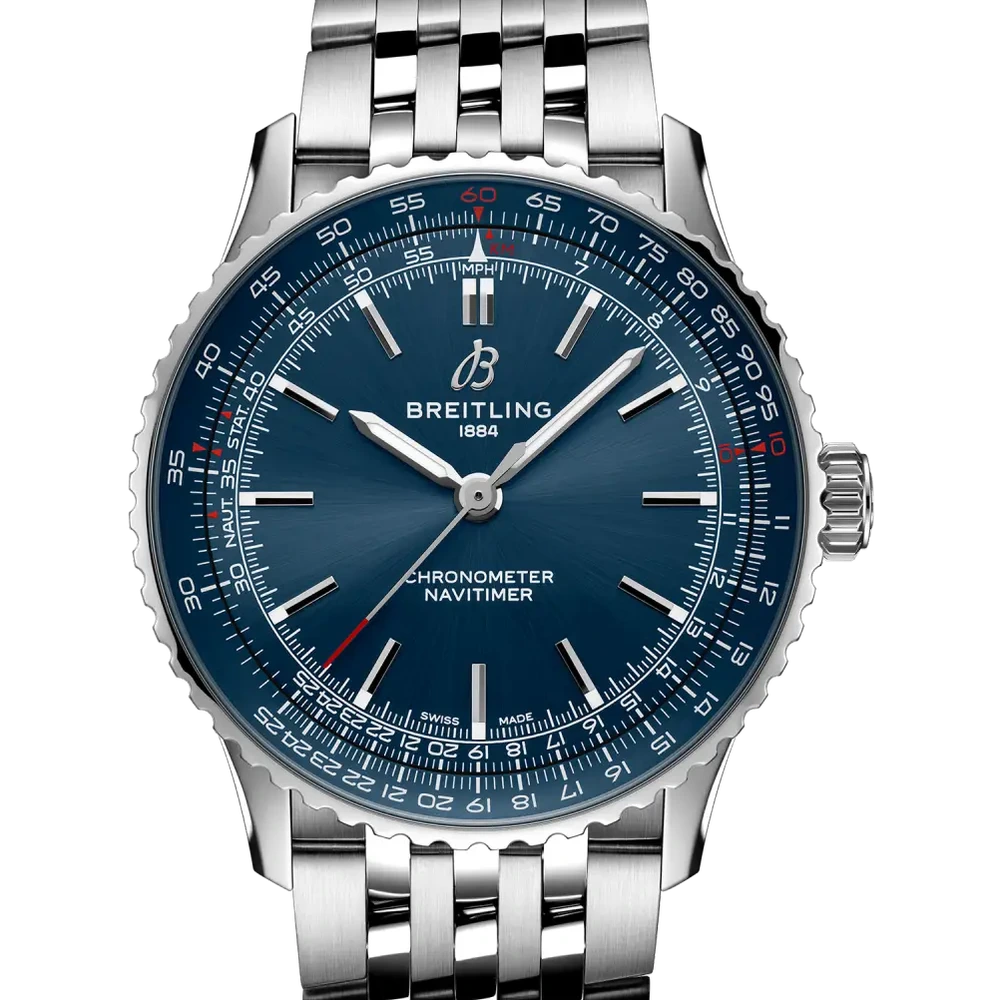 Breitling Navitimer Automatic 41, 41 mm, stainless steel, blue dial