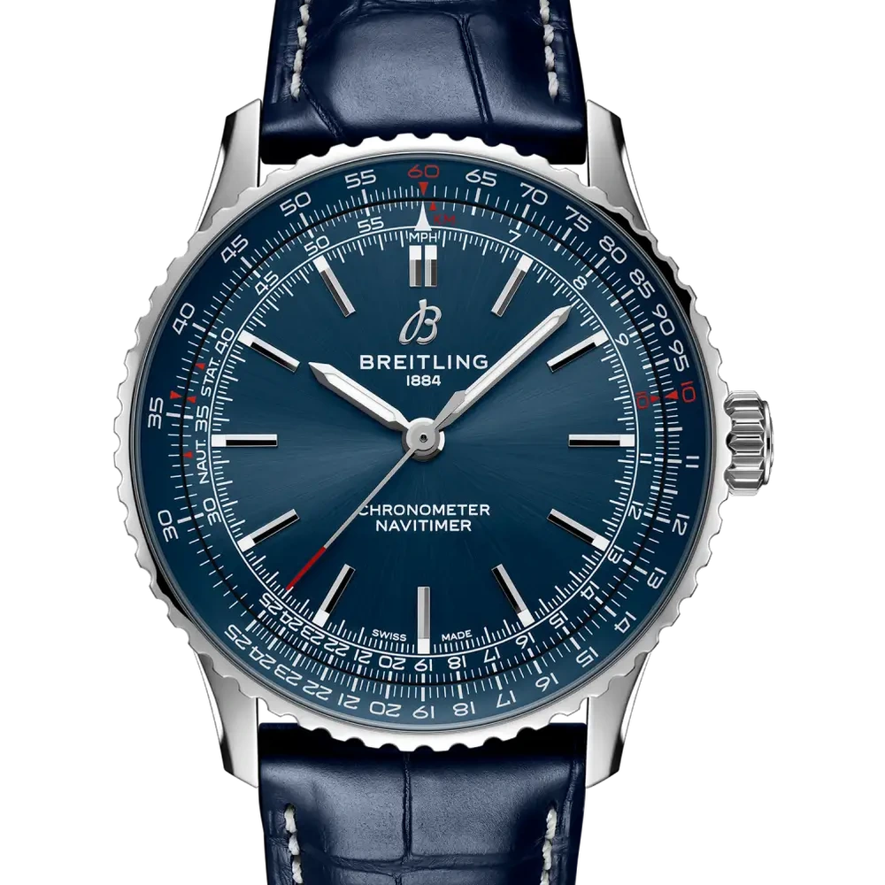 Breitling Navitimer Automatic 41, 41 mm, stainless steel, blue dial