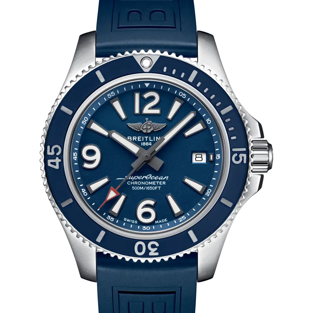 Breitling Superocean Automatic 42, 42 mm, stainless steel, blue dial