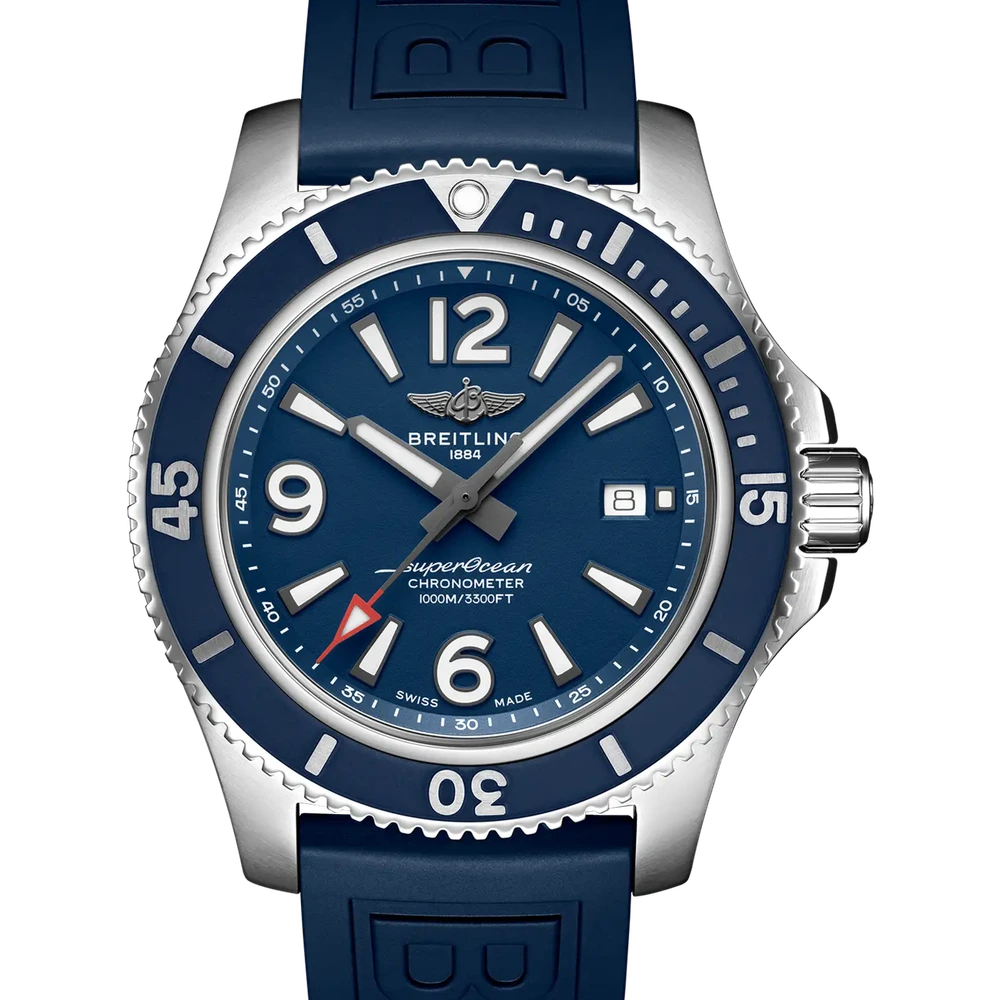 Breitling Superocean Automatic 44, 44 mm, stainless steel, blue dial