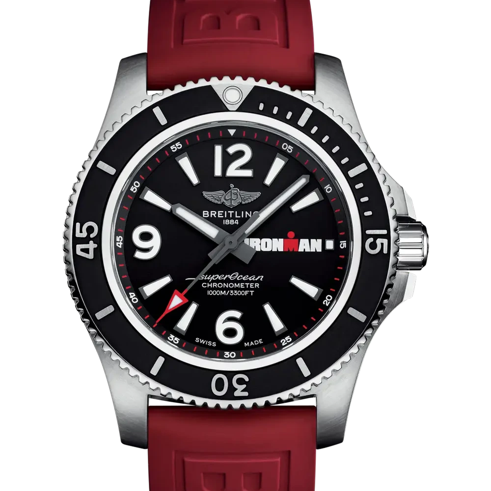 Breitling Superocean Automatic 44 Ironman, 44 mm, stainless steel, black dial