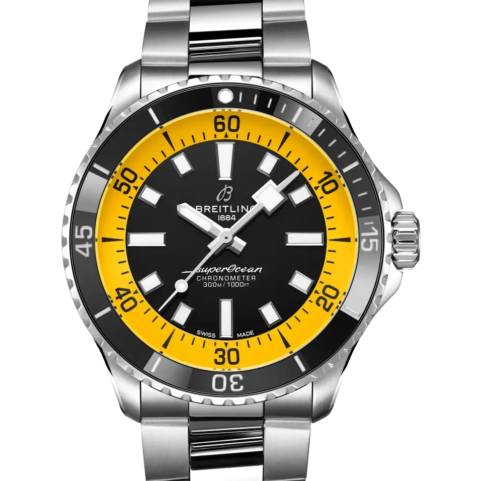 Breitling Superocean Automatic 42, 42 mm, stainless steel, black dial
