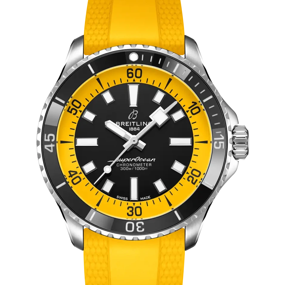 Breitling Superocean Automatic 42, 42 mm, stainless steel, black dial