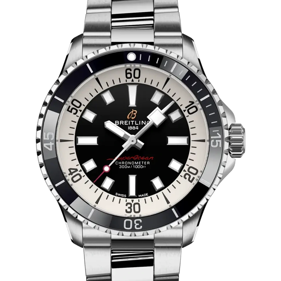 Breitling Superocean Automatic 42, 42 mm, stainless steel, black dial