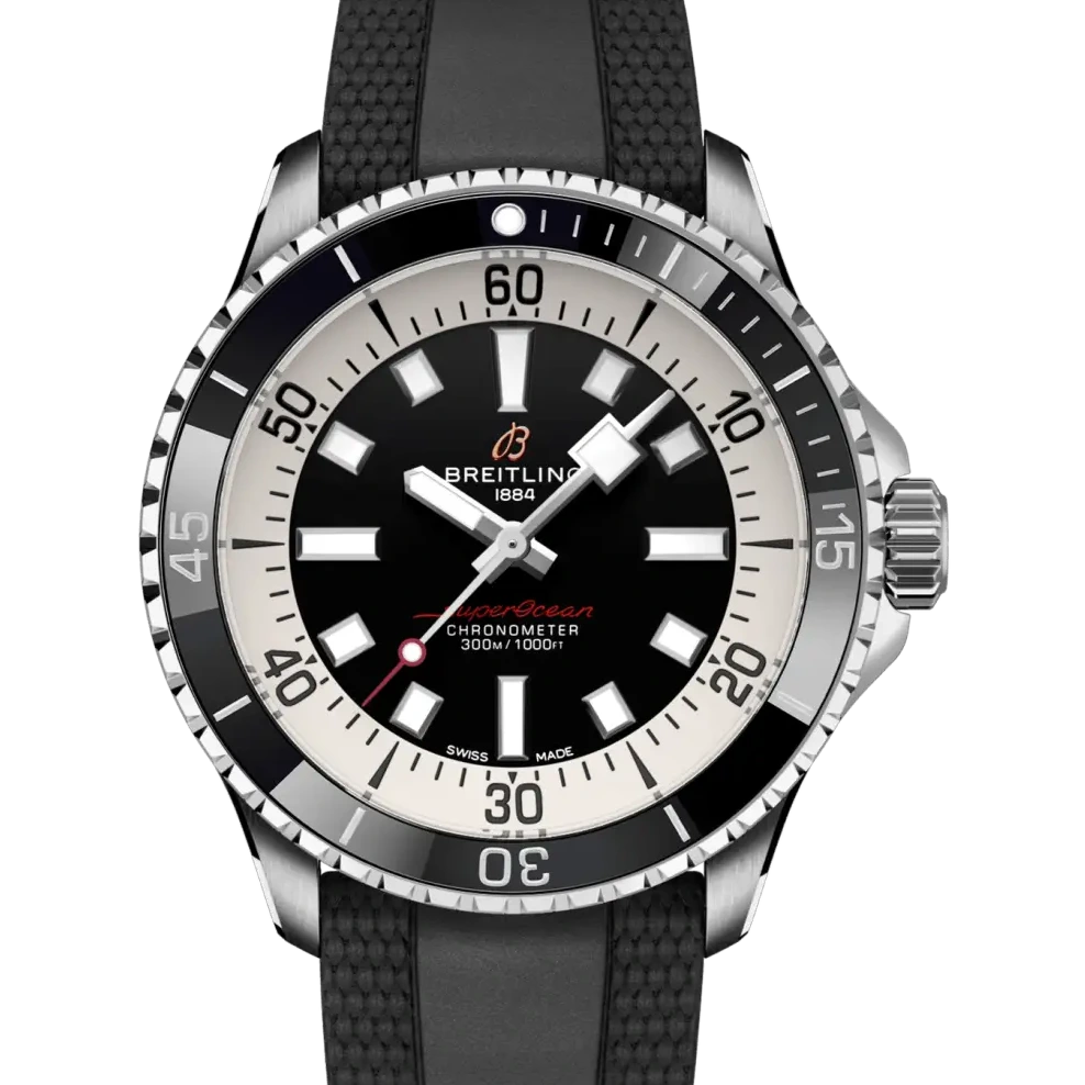 Breitling Superocean Automatic 42, 42 mm, stainless steel, black dial