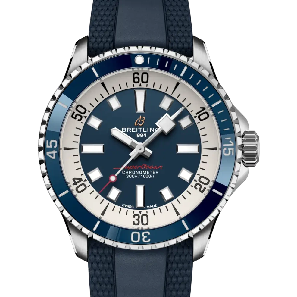 Breitling Superocean Automatic 42, 42 mm, stainless steel, blue dial