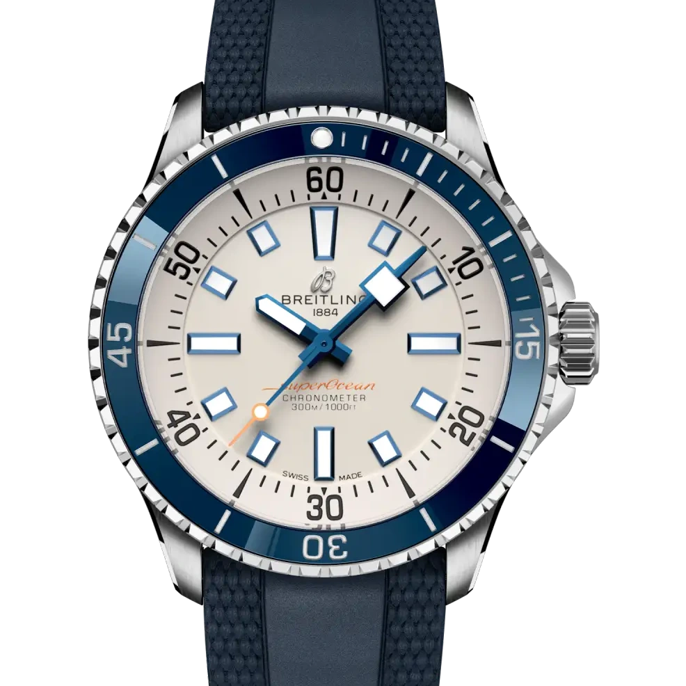 Breitling Superocean Automatic 42, 42 mm, stainless steel, cream dial