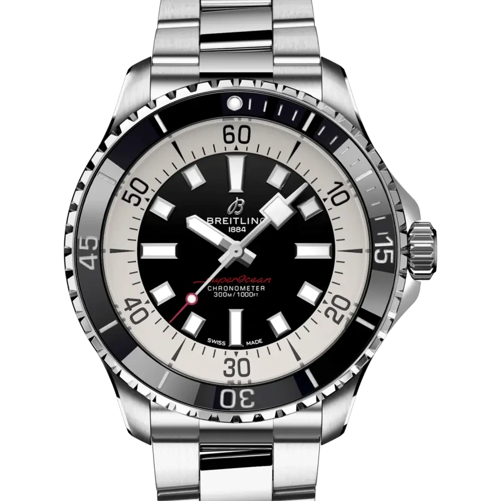 Breitling Superocean Automatic 44, 44 mm, stainless steel, black dial