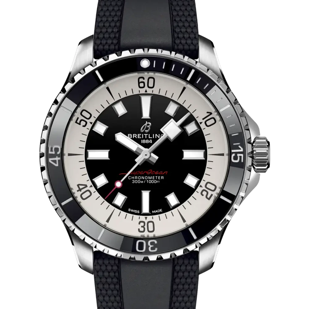Breitling Superocean Automatic 44, 44 mm, stainless steel, black dial