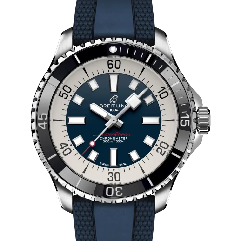 Breitling Superocean Automatic 44, 44 mm, stainless steel, blue dial