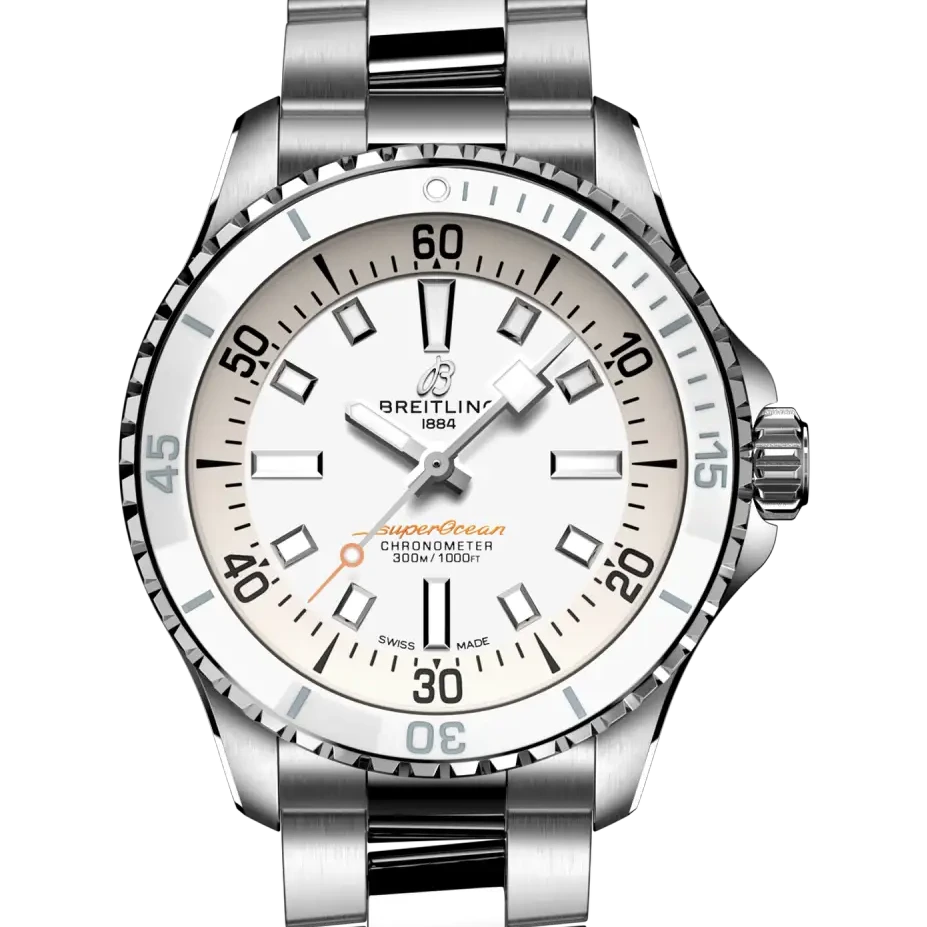 Breitling Superocean Automatic 36, 36 mm, stainless steel, white dial
