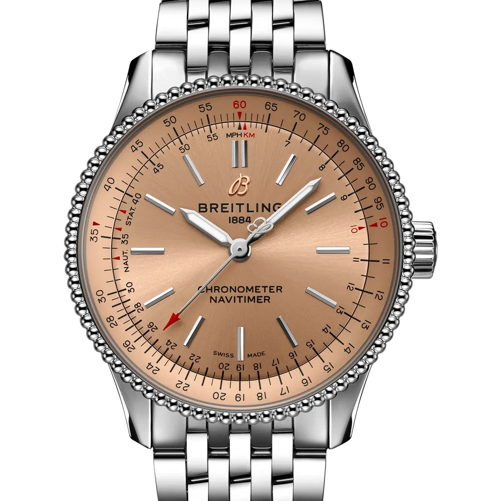 Breitling Navitimer Automatic 35, 35 mm, stainless steel, copper dial