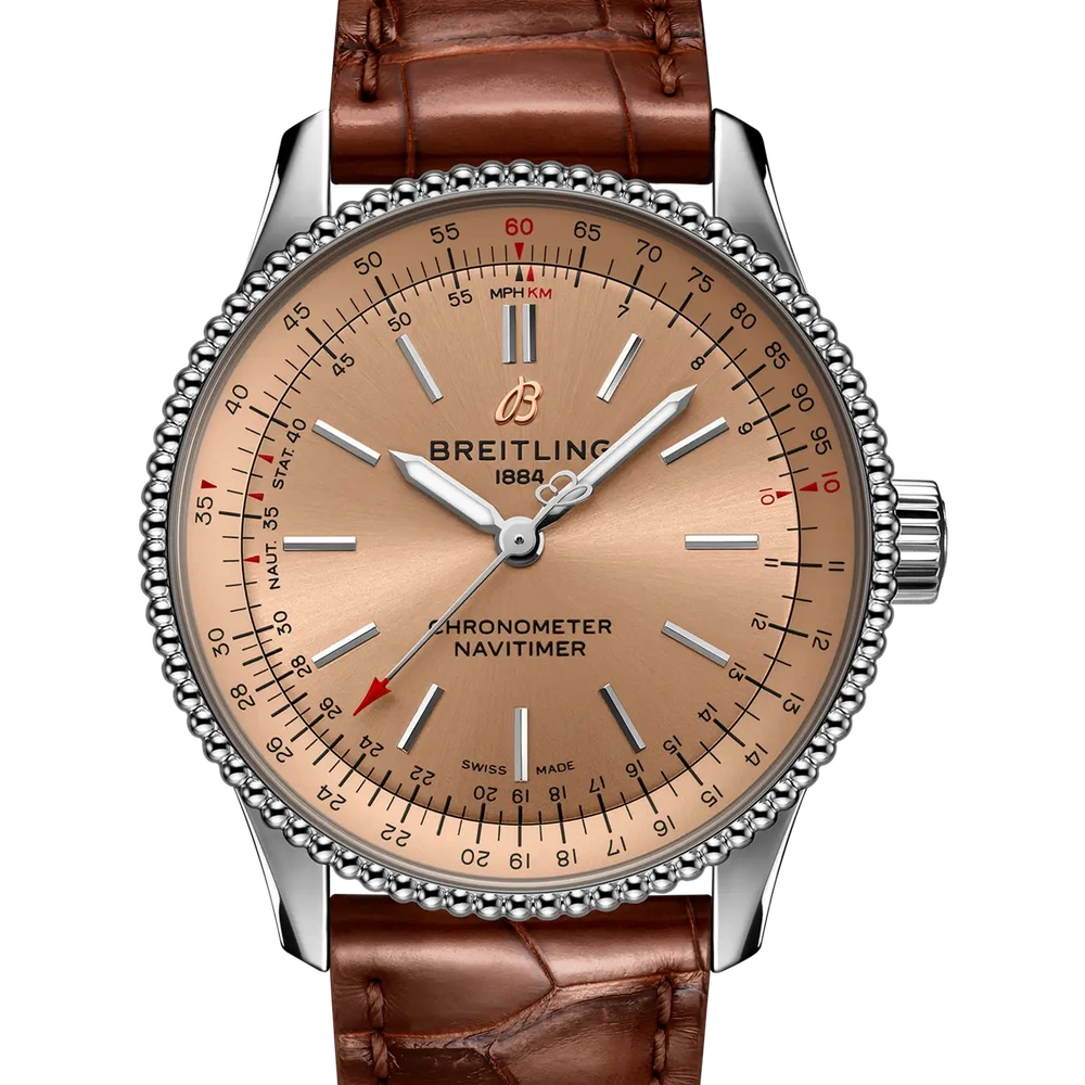 Breitling Navitimer Automatic 35, 35 mm, stainless steel, copper dial