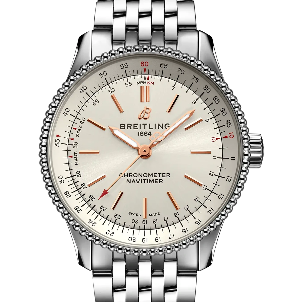 Breitling Navitimer Automatic 35, 35 mm, stainless steel, cream dial