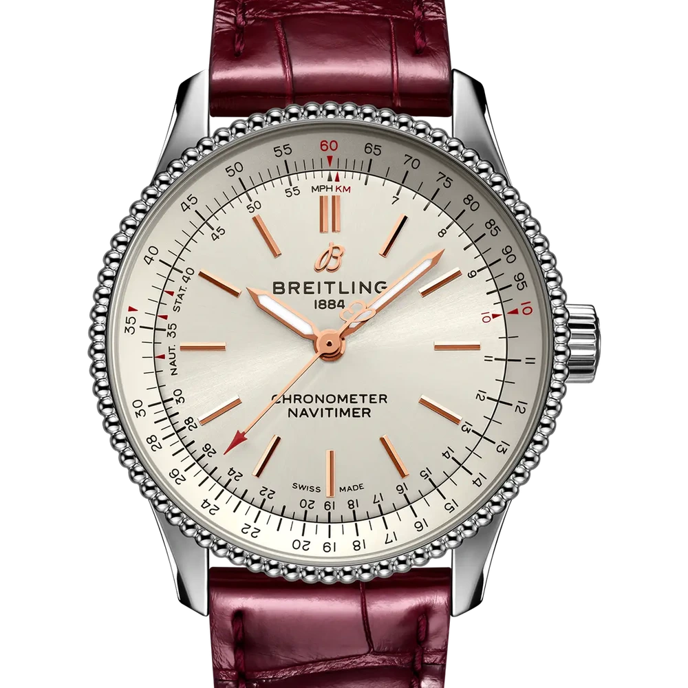 Breitling Navitimer Automatic 35, 35 mm, stainless steel, cream dial