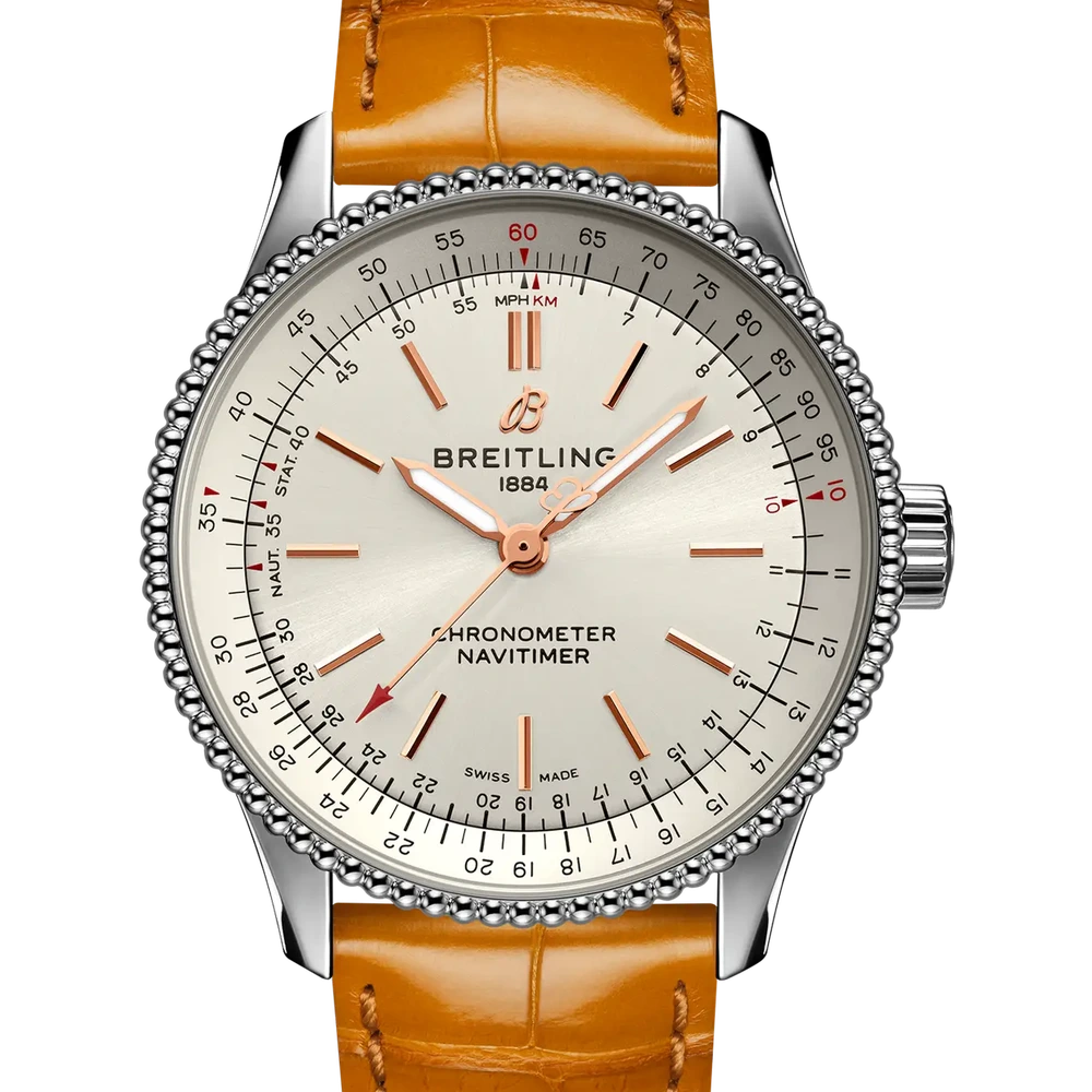 Breitling Navitimer Automatic 35, 35 mm, stainless steel, cream dial