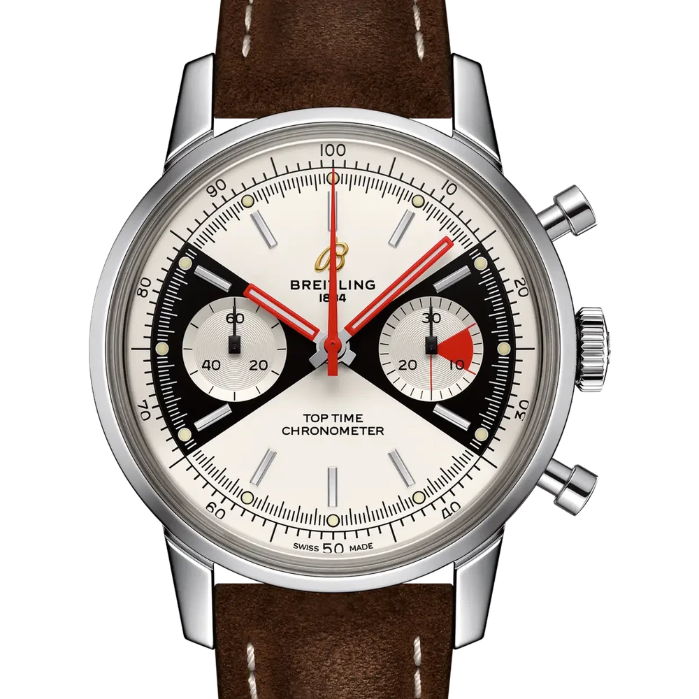 Breitling Top Time, 41 mm, stainless steel, cream dial