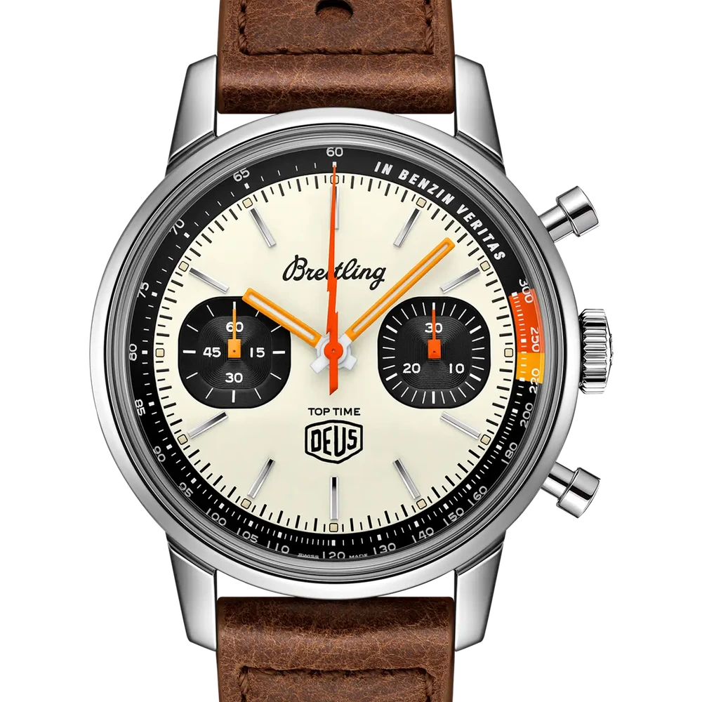 Breitling Top Time Deus, 41 mm, stainless steel, cream dial