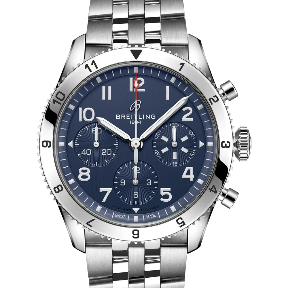 Breitling Classic AVI Chronograph 42 Tribute to Vought F4U Corsair, 42 mm, stainless steel, blue dial