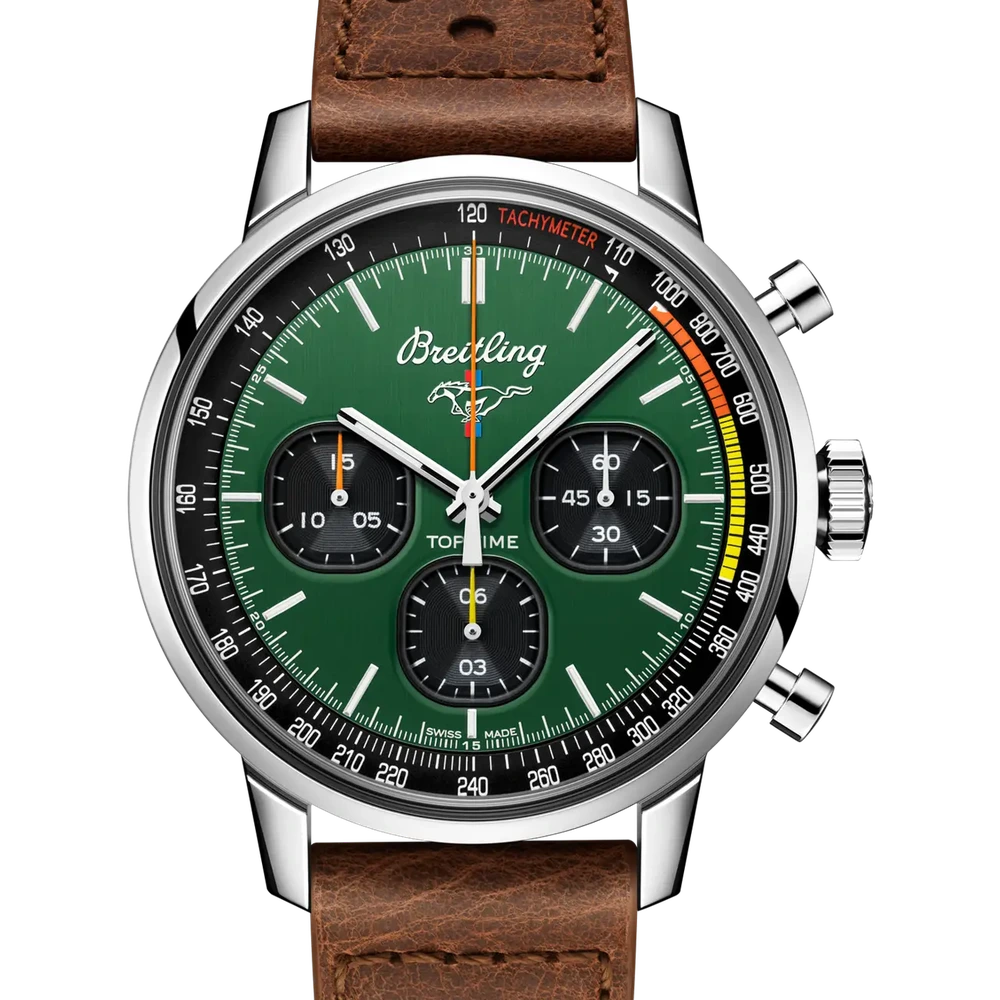 Breitling Top Time Ford Mustang, 42 mm, stainless steel, green dial
