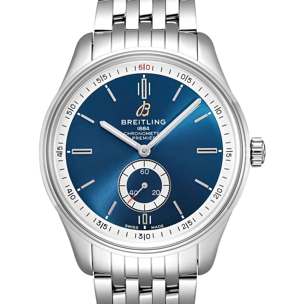 Breitling Premier Automatic 40, 40 mm, stainless steel, blue dial