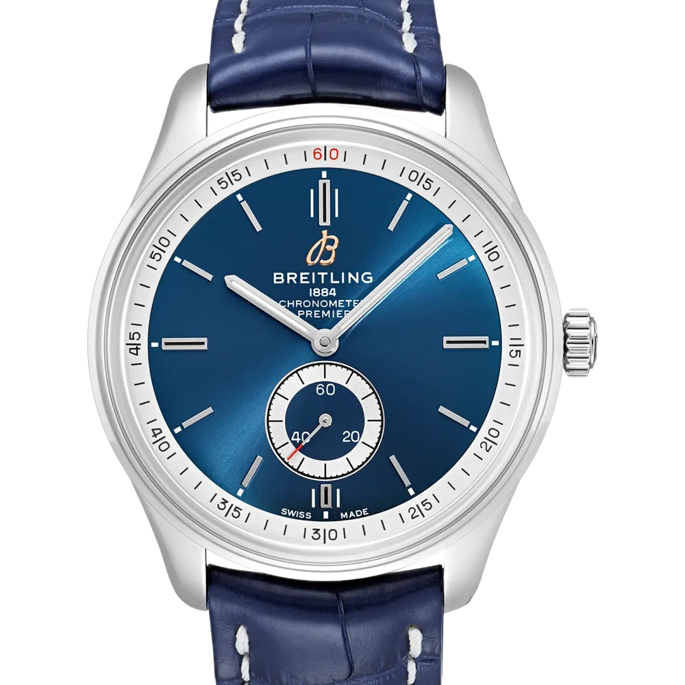 Breitling Premier Automatic 40, 40 mm, stainless steel, blue dial