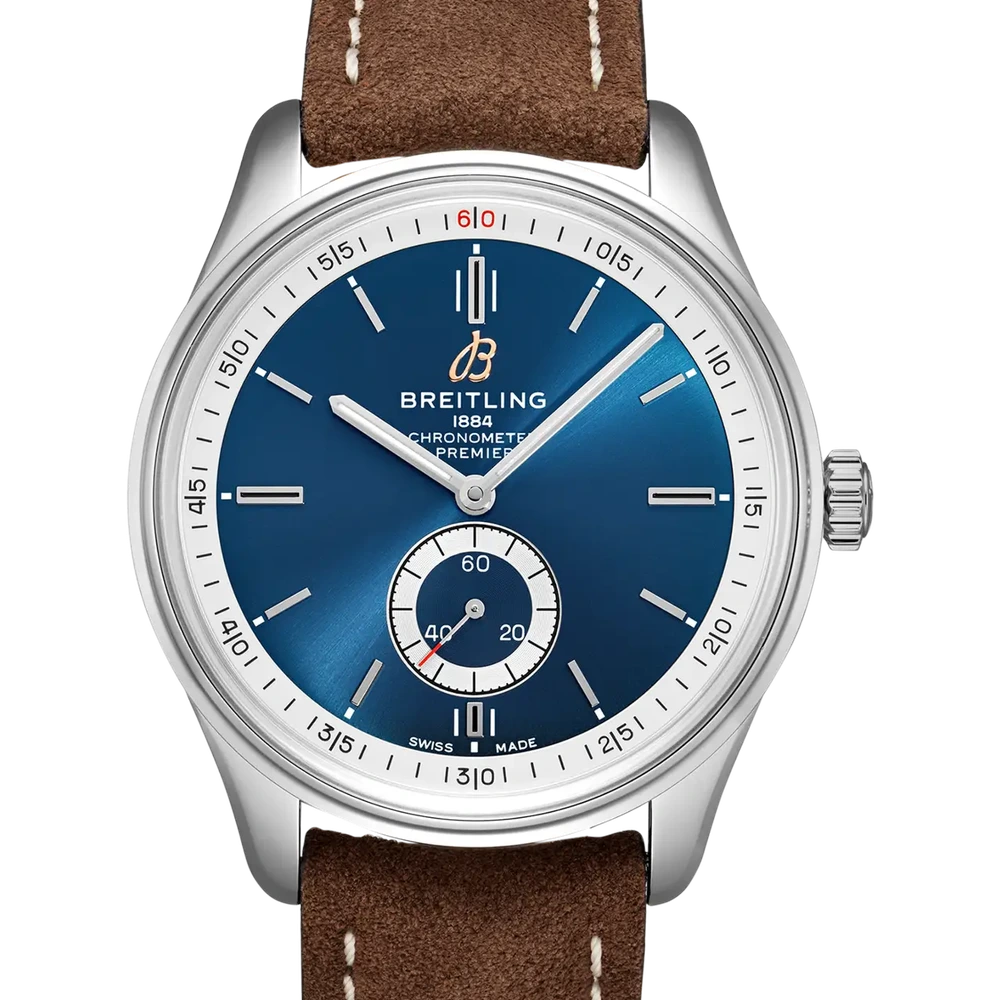 Breitling Premier Automatic 40, 40 mm, stainless steel, blue dial