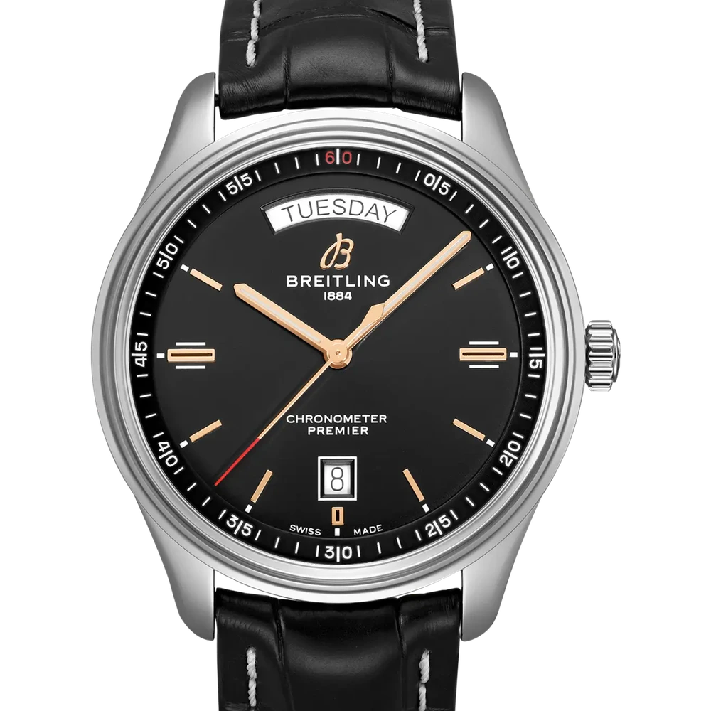 Breitling Premier Automatic Day & Date 40, 40 mm, stainless steel, black dial