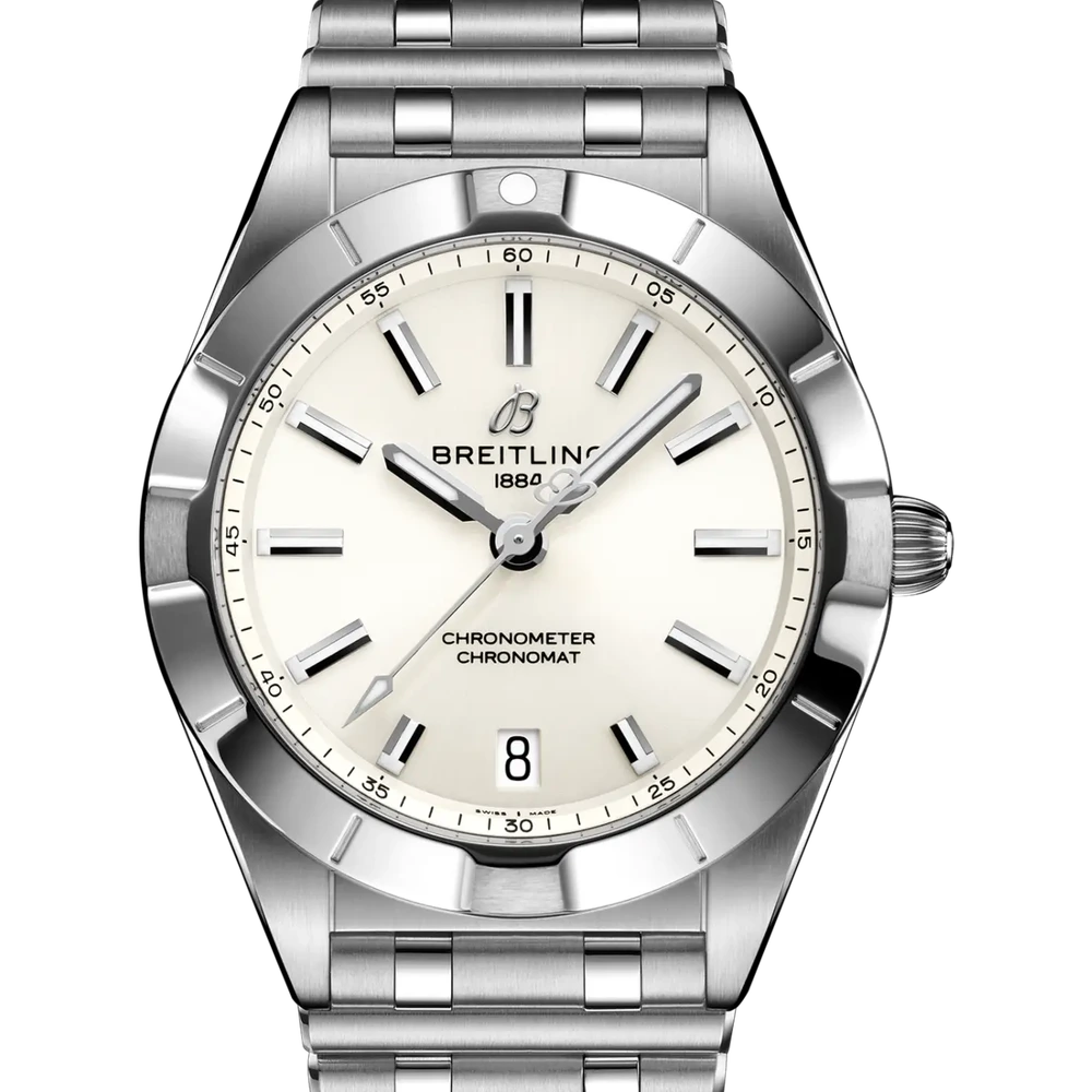 Breitling Chronomat 32, 32 mm, stainless steel, white dial