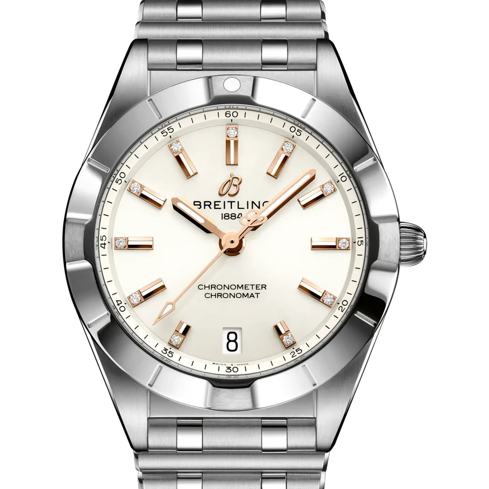 Breitling Chronomat 32, 32 mm, stainless steel, white dial