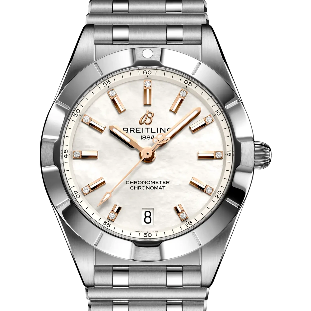 Breitling Chronomat 32, 32 mm, stainless steel, mother-of-pearl dial